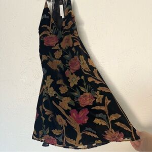 ASTR velvet floral mini dress